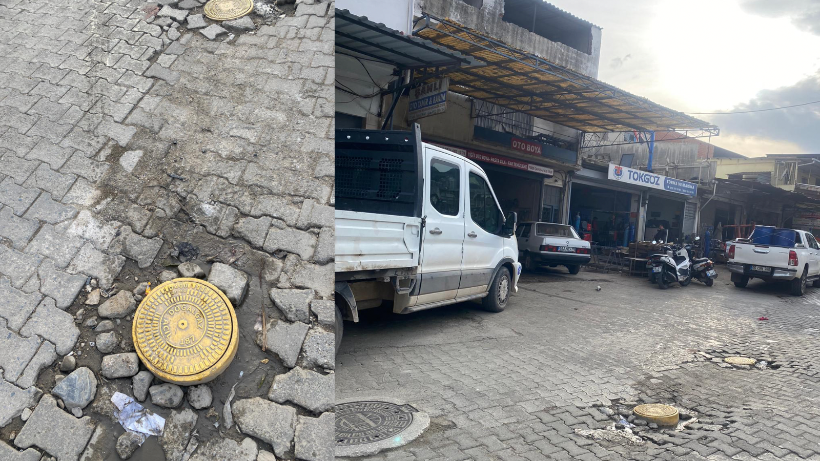 Muğla'nın Milas ilçesinde, Sanayi Sitesi birinci cadde üzerinde gerçekleştirilen doğal