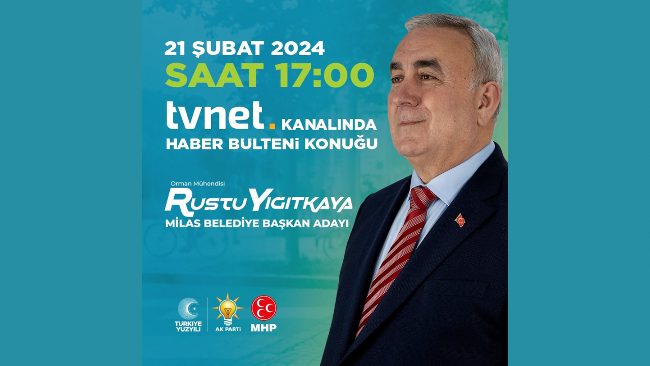 Cumhur İttifakı’nın Milas Belediye Başkan Adayı Rüştü Yiğitkaya,