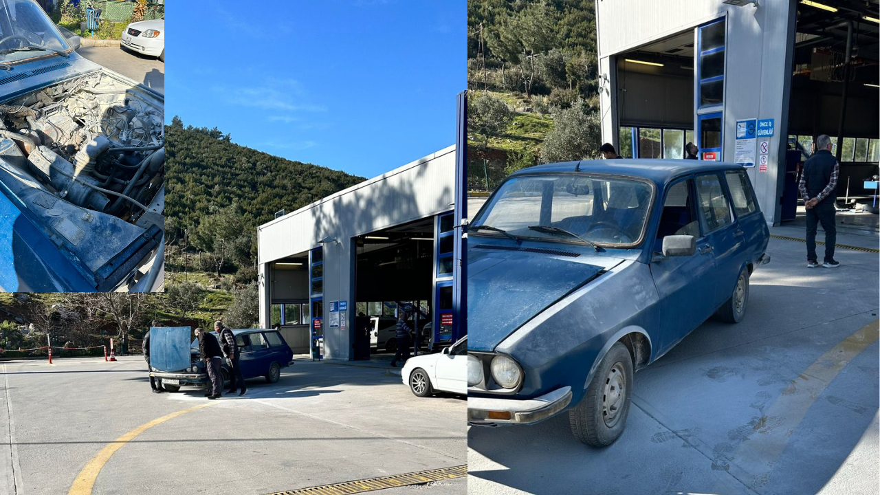 Muğla'nın Milas ilçesinde bulunan bir araç muayene istasyonunda meydana gelen
