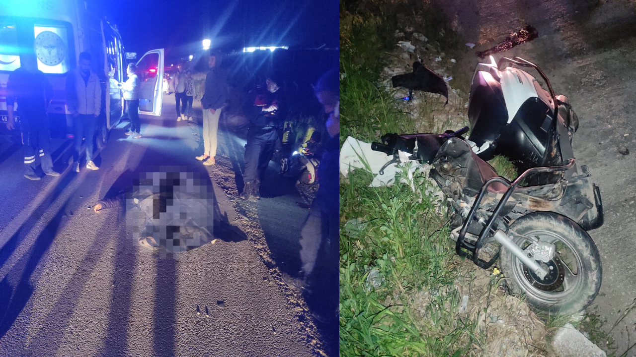 Muğla’nın Milas ilçesinde bir motosikletin yayaya çarptığı kazada, sürücü ağır
