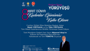 Cumhur İttifakı Milas Belediye Başkan Adayı Rüştü Yiğitkaya, her yıl