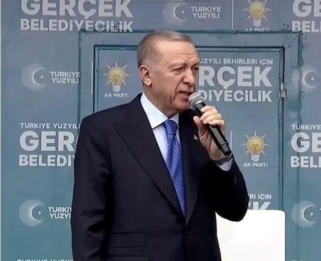 Cumhurbaşkanı Erdoğan, 31 Mart yerel seçimleri öncesinde Muğla'nın Menteşe İlçesinde