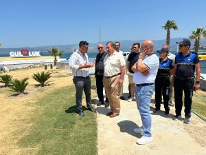 Milas Belediye &nbsp;Başkanı Fevzi Topuz,&nbsp;mahallelerde devam eden çalışmaları yerinde görmek,