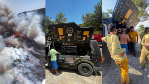 18 Saat Süren Yangına Müdahale Eden Ekipler, Bahadır’ın İkramlarıyla Moral