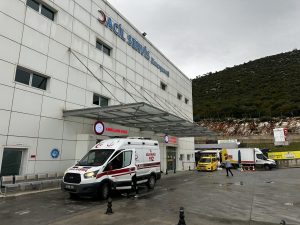 Muğla’nın Milas ilçesinde, TOKİ inşaat alanında meydana gelen iş kazasında
