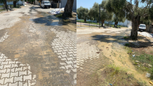 Milas, Muğla – Milas ilçesinin Kırcağız Yenimahalle Mevkii’nde patlayan şebeke