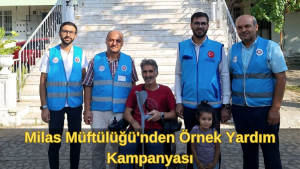 Milas Müftülüğü, şeker hastalığı nedeniyle iki ayağını kaybeden Suat Bey