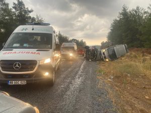 Muğla’nın Yatağan ilçesi Kavak Mahallesi’nde meydana gelen iki ayrı trafik