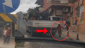Muğla’nın Milas ilçesi Salı Pazarı mevkiinde yaşları küçük çocukların, hareket