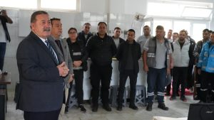 Milas Belediyesi’nde görev yapan şoför personeline yönelik&nbsp;Trafik Jandarması tarafından eğitim