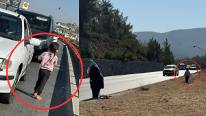 Milas’ta Trafikte Tehlikede Olan Küçük Çocuklar İçin Vatandaşlar Acil Müdahale