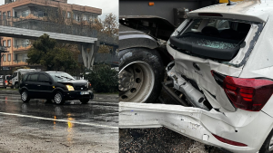 Bugün (6 Aralık), Milas’ta etkili olan sağanak yağış, yolların kayganlaşmasına