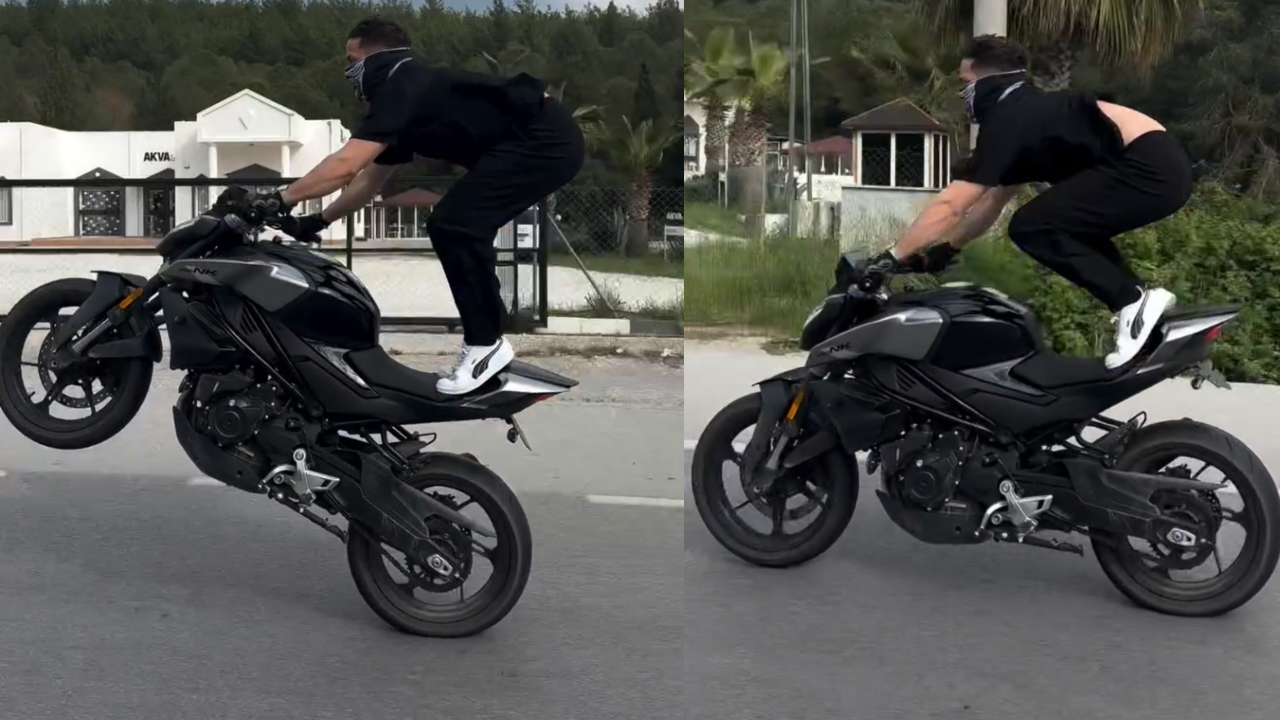 Muğla’nın Milas ilçesinde maskeli ve plakasız şekilde motosiklet kullanan kimliği