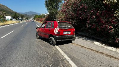 Muğla’nın Milas ilçesinde sabah saatlerinde meydana gelen trafik kazasında bir