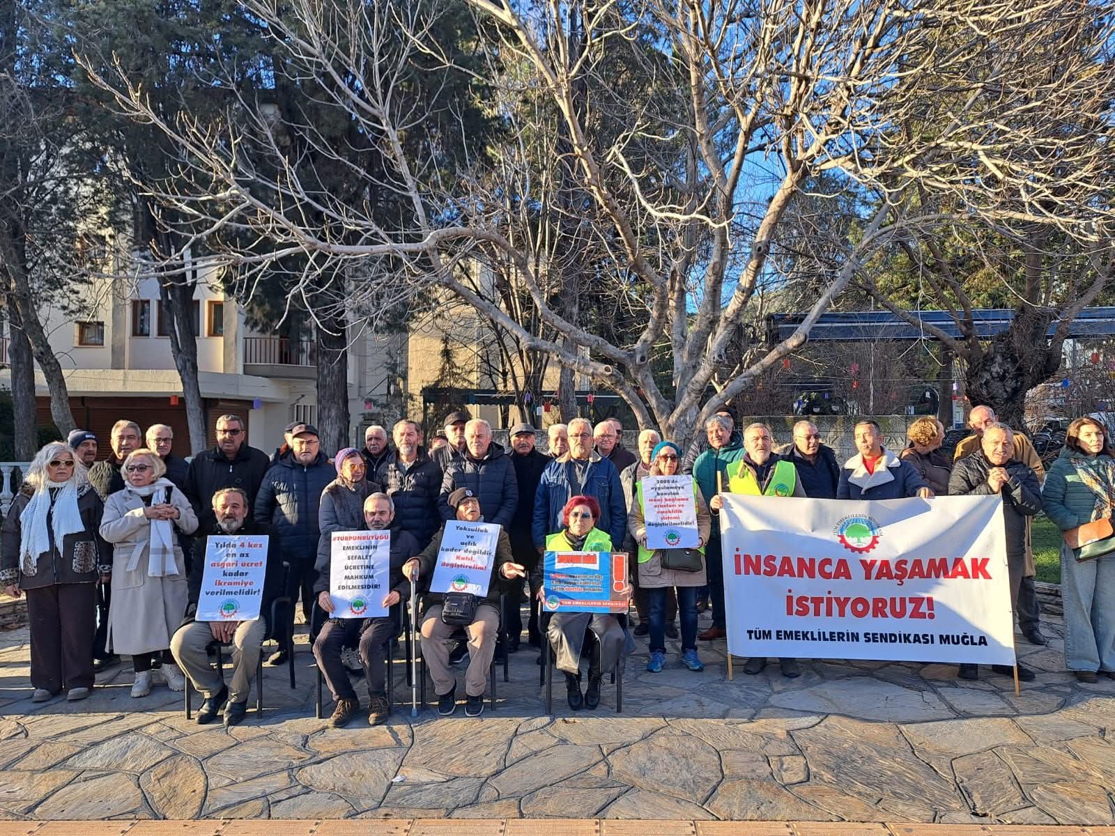 Tüm Emeklilerin Sendikası Muğla Şubesi, emeklilerin ekonomik ve sosyal taleplerine