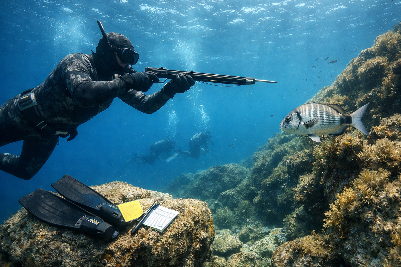Muğla’da dalma yöntemiyle amatör su ürünleri avcılığı yapan vatandaşlar için