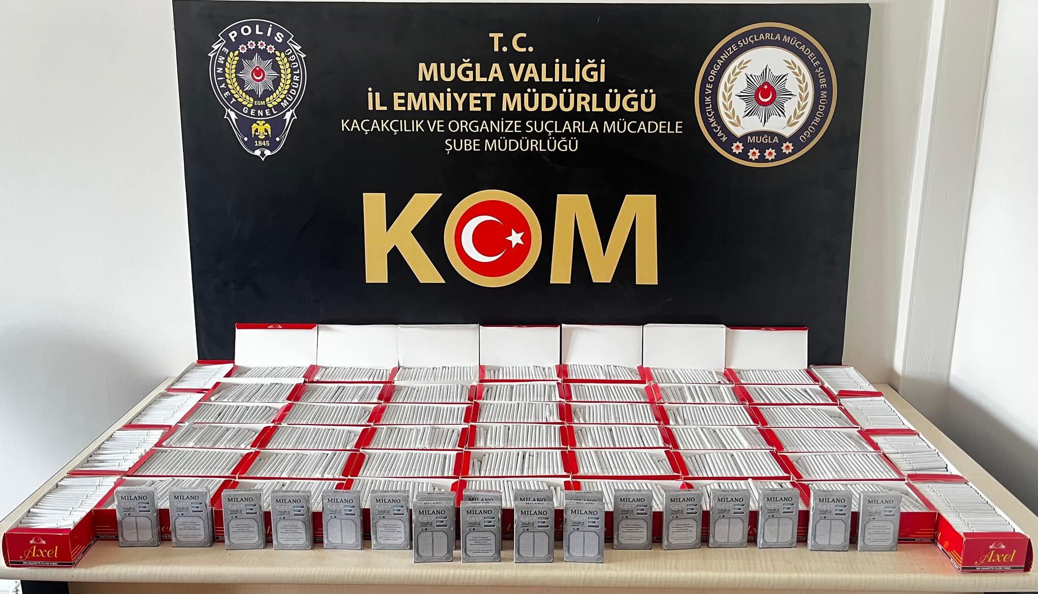 Yatağan Cumhuriyet Başsavcılığı koordinesinde, kaçak tütün ve tütün mamulleri satışı