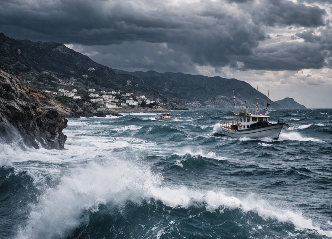 Muğla’da Bodrum ile Kaş arasında kalan denizlerde kuvvetli fırtına uyarısı