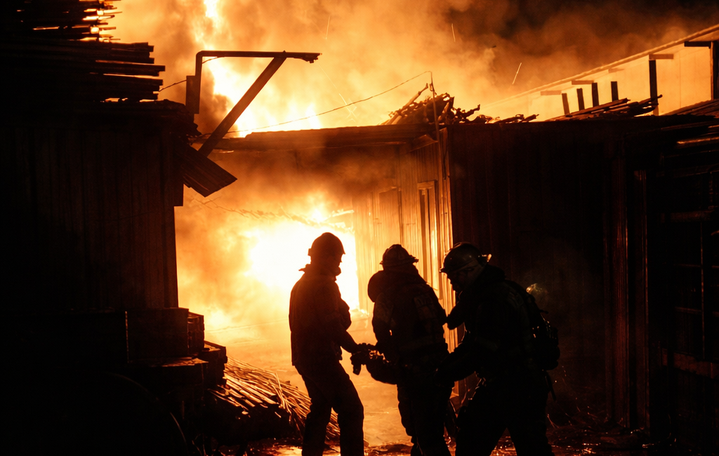 Muğla’nın Bodrum ilçesine bağlı Ortakent Mahallesi’nde meydana gelen konteyner yangını,